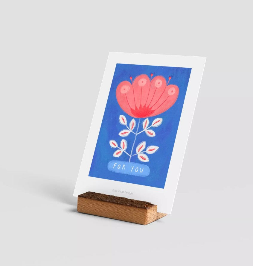 Carte postale avec enveloppe - Flower For You