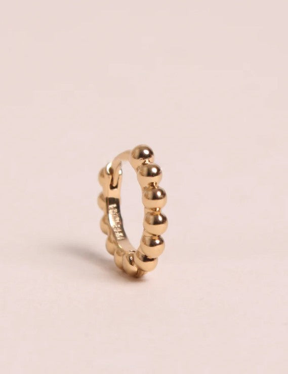 Boucle d'oreille à la pièce - Mini créole - Bille