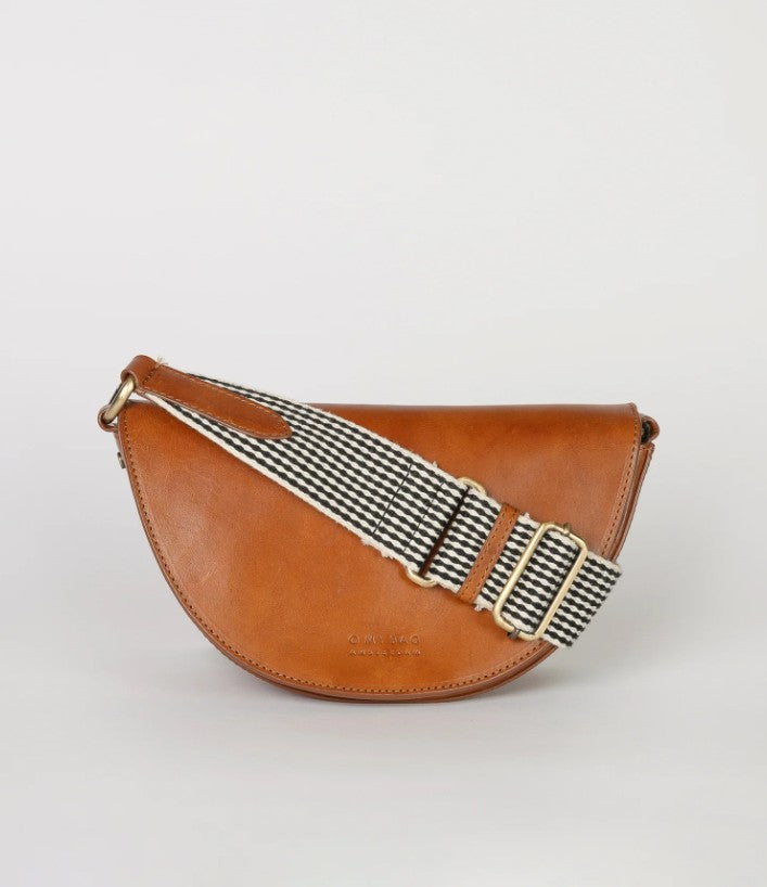 Sac Laura - Cognac Checkered Cassic Leather