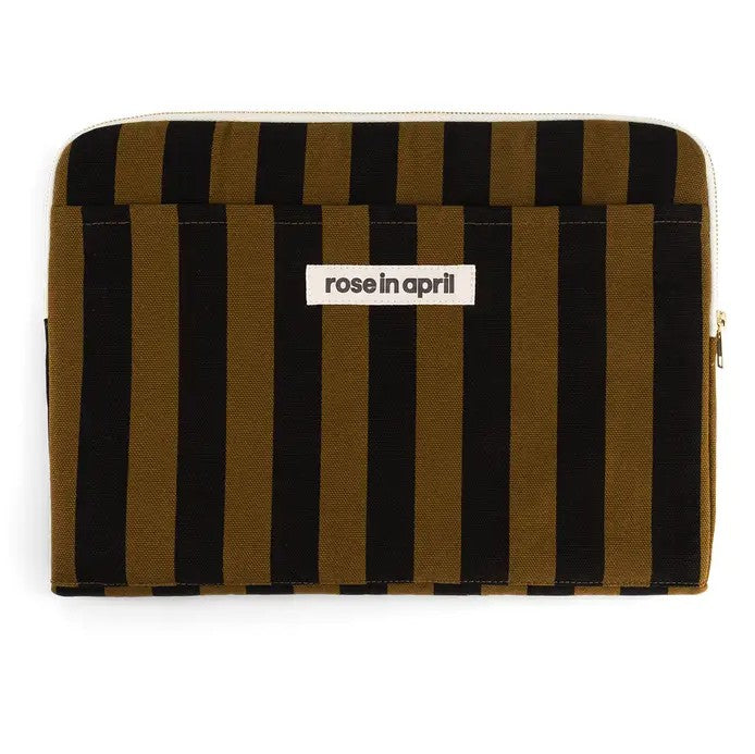 Pochette d'ordinateur Octave 13"/14" - Rayures - Cumin