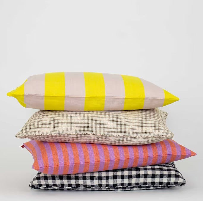 Housse de coussin Carla - 30x50cm - yellow/light pink