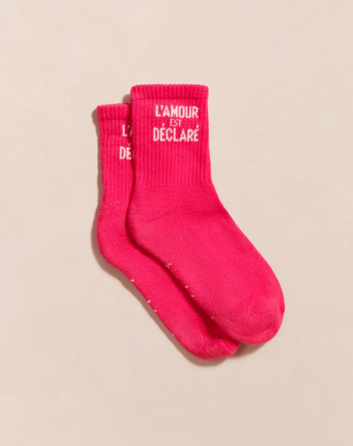 Chaussettes - L'amour est déclaré - 36/40 - rose