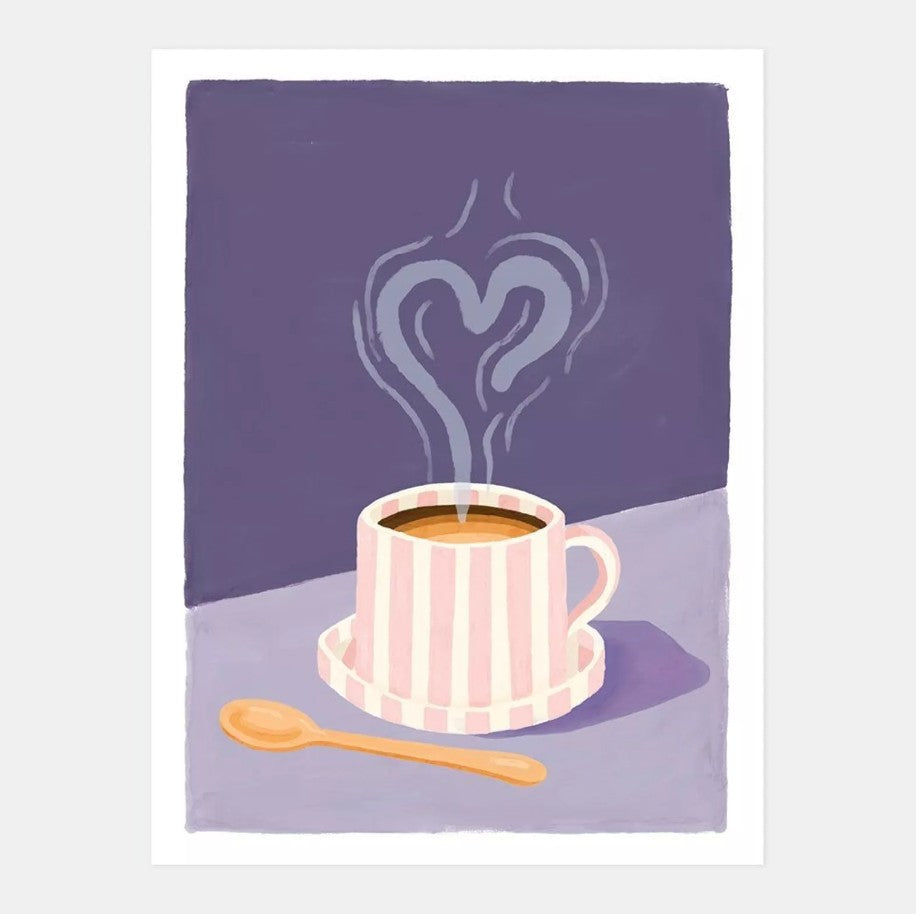 Affiche décorative - Small - Love coffee - 18x24 cm