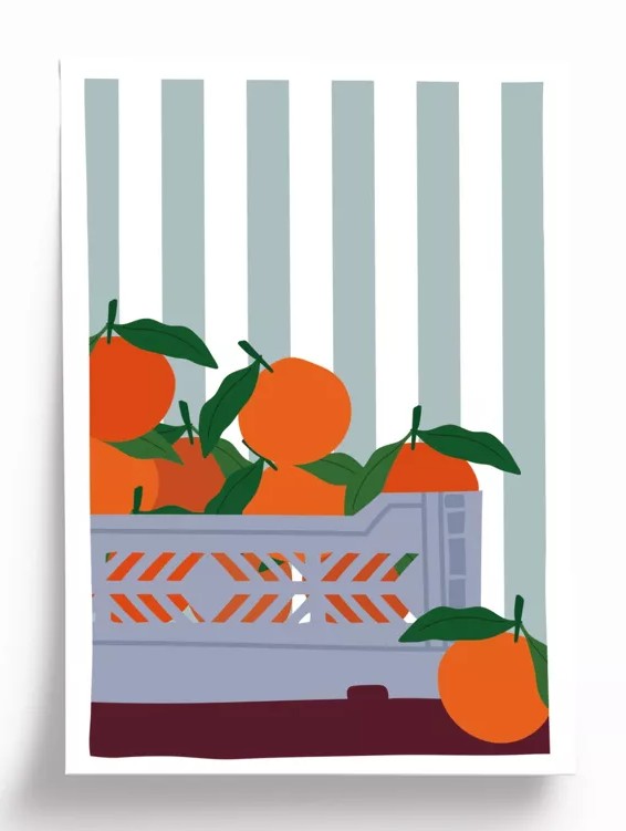 Affiche - A5 - Mandarines