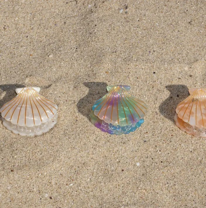 Pince à cheveux - Coquillage - Pastel