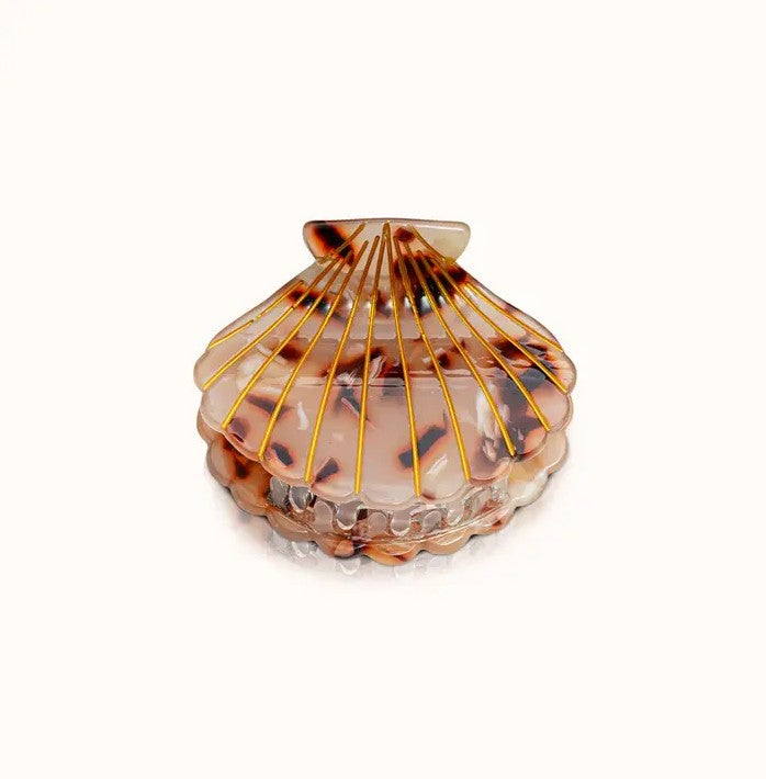 Pince à cheveux - Coquillage - Vanille