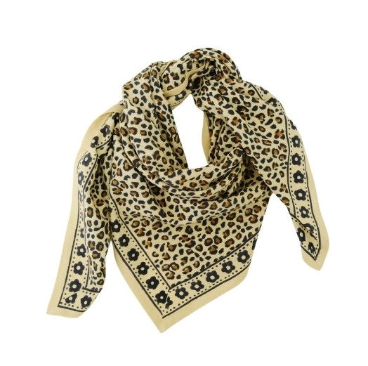 Foulard léopard - Léo beige