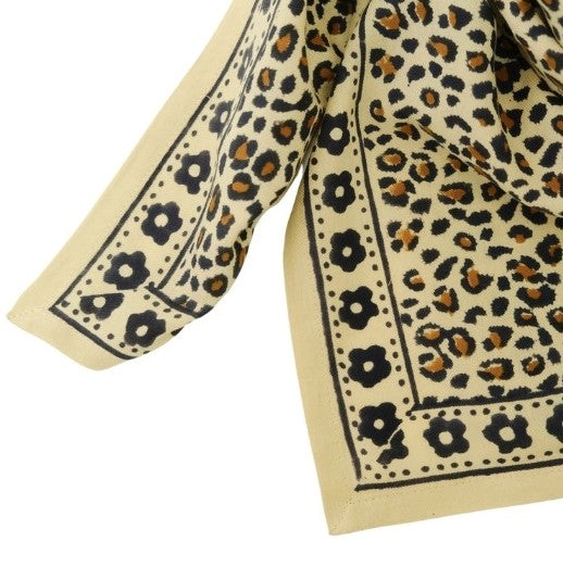 Foulard léopard - Léo kaki