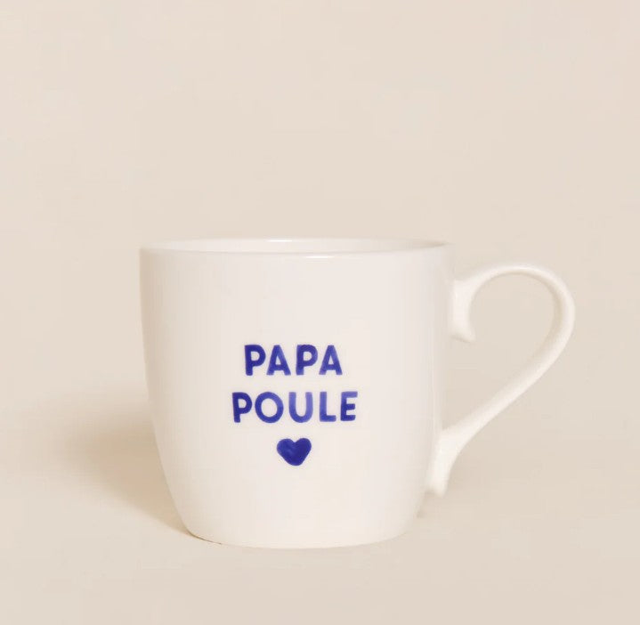 Mug - Papa poule - bleu