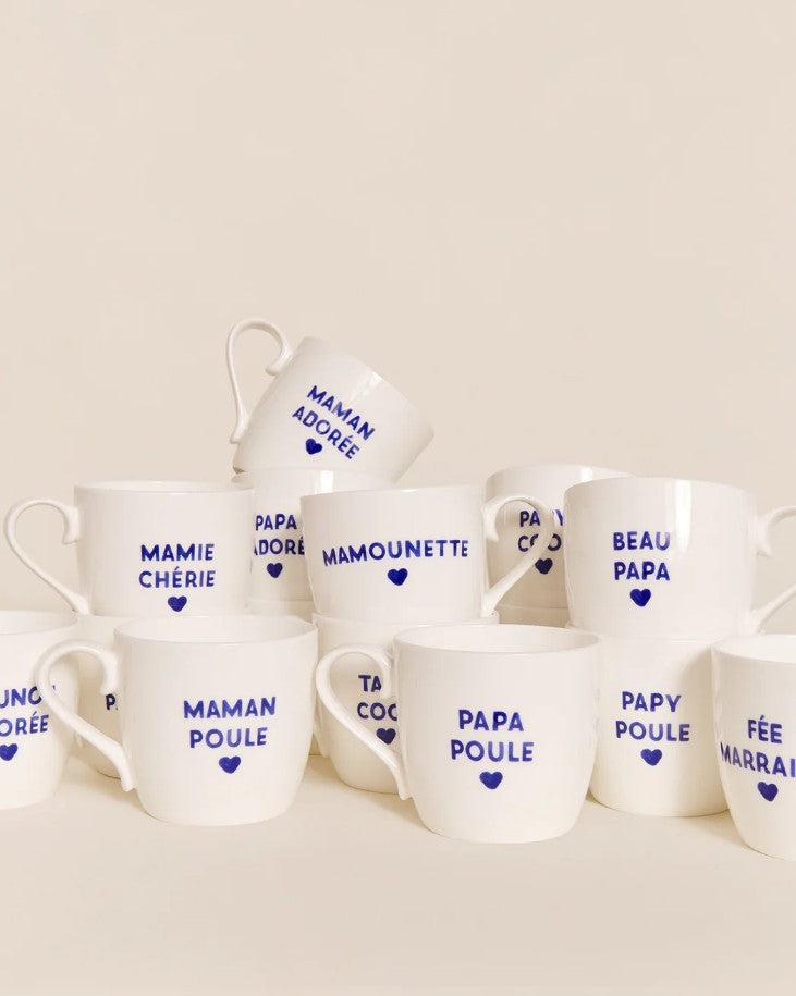 Mug - Papa poule - bleu