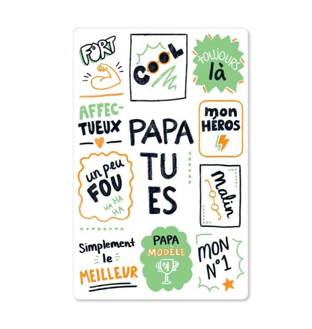 Carte postale - Papa tu es - KM0316FR