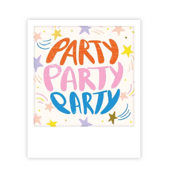 Mini carte postale - Party party party - MP1101FR