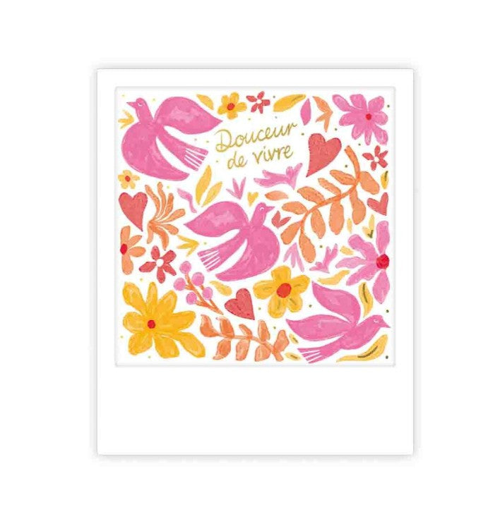 Mini carte postale - douceur de vivre - MP1064FR