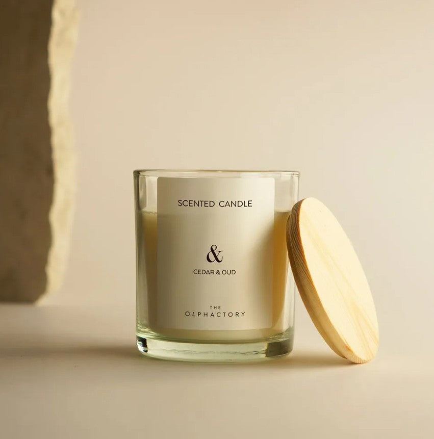 Bougie en verre 200g - & - Cedar & Oud
