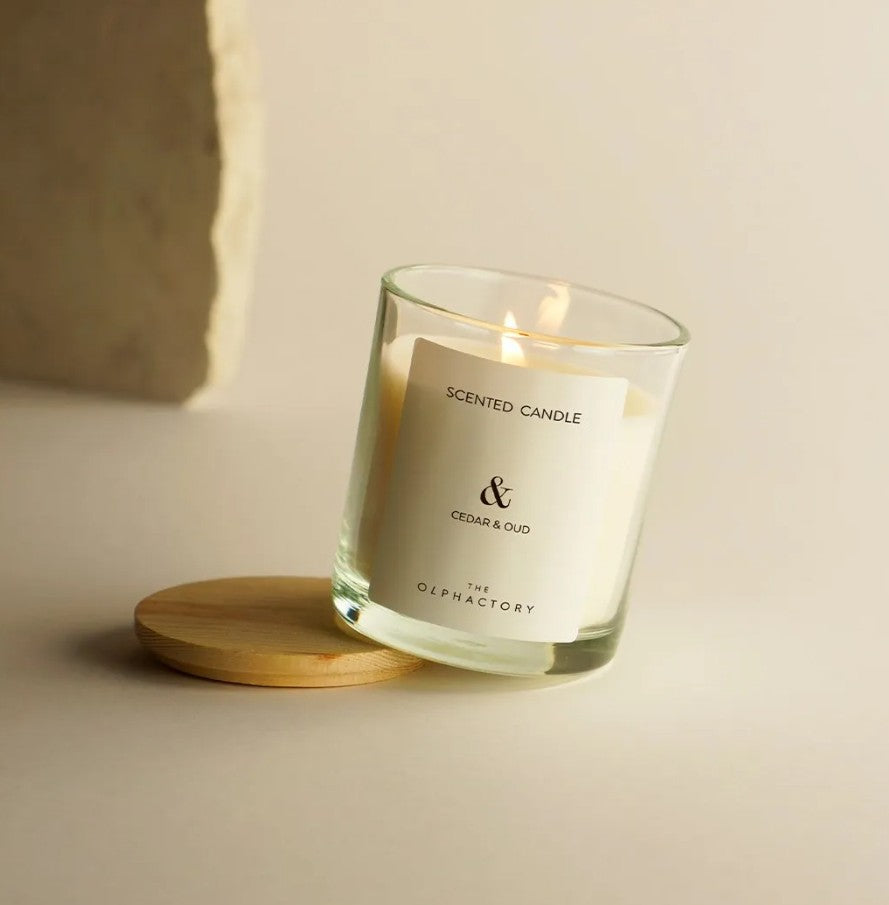 Bougie en verre 200g - & - Cedar & Oud