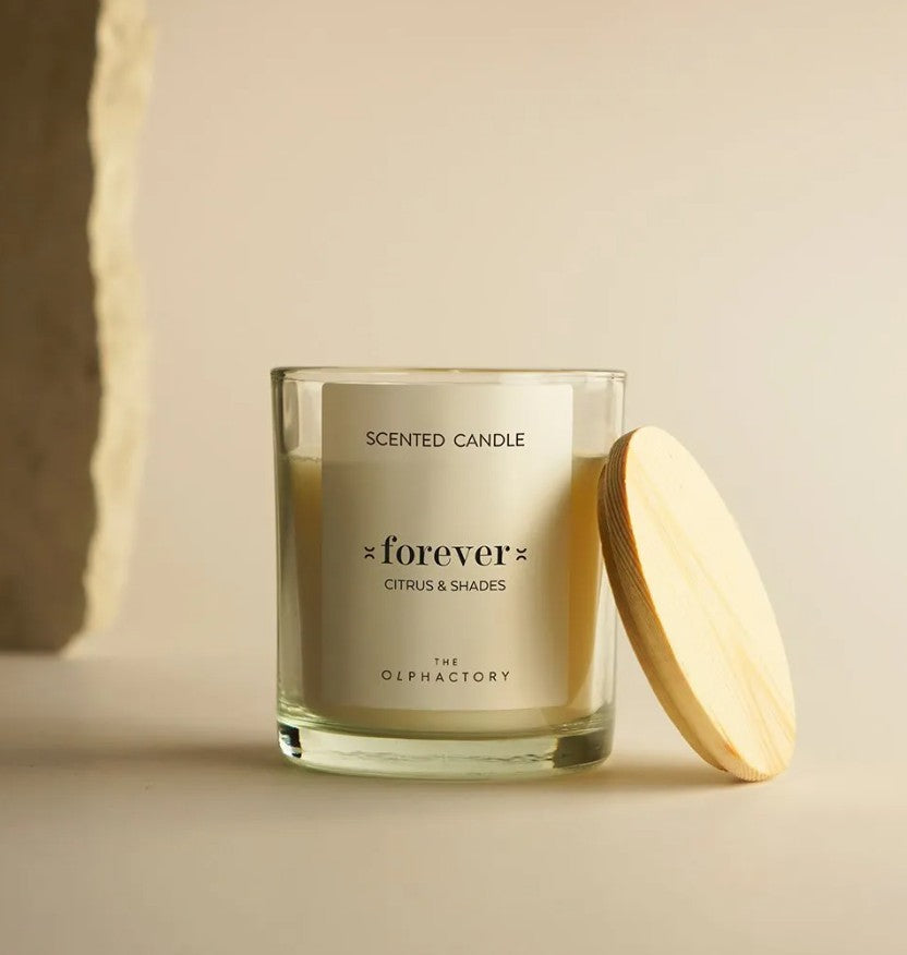 Bougie en verre 200g - Forever - Citrus & Shades