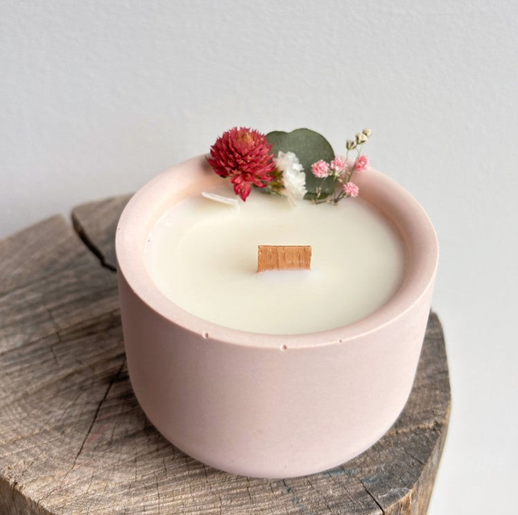 Bougie fleurie - Pure thé - Small