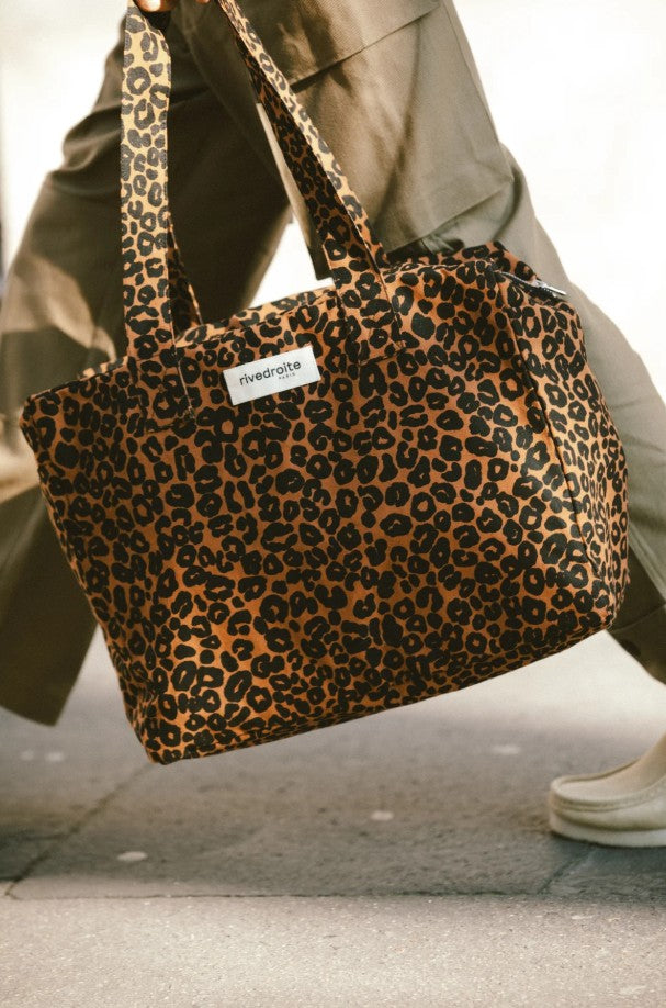 Célestins - The 24h bag en coton recyclé - Léopard