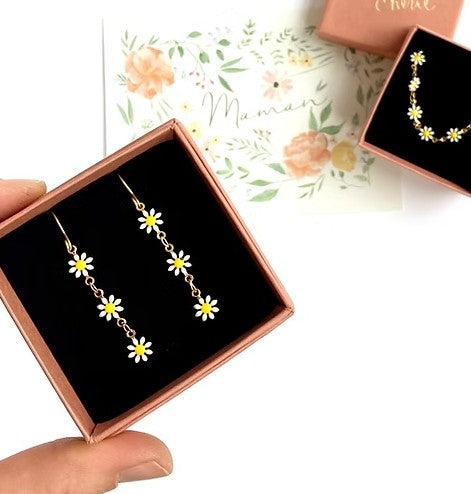 Boucles d'oreilles Marguerites