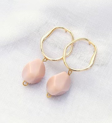 Boucles d'oreilles Anna rose - F012
