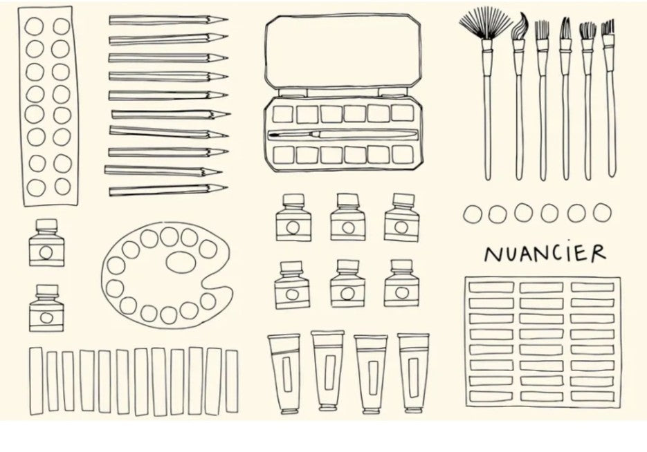 Livre de coloriage - Cabanes