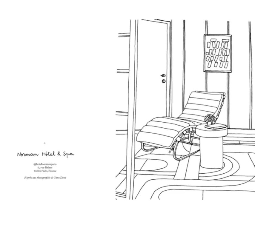 Livre de coloriage - Hôtels