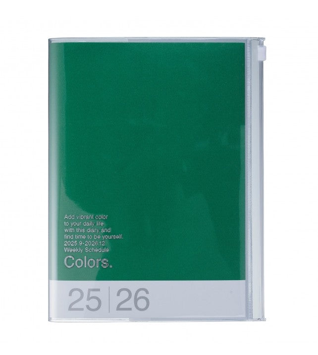 Agenda Colors B6 2025-2026 - Green