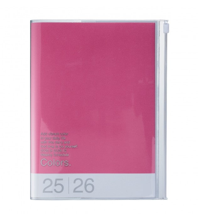 Agenda Colors B6 2025-2026 - Pink