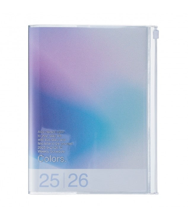 Agenda Gradient A6 2025-2026 - Blue