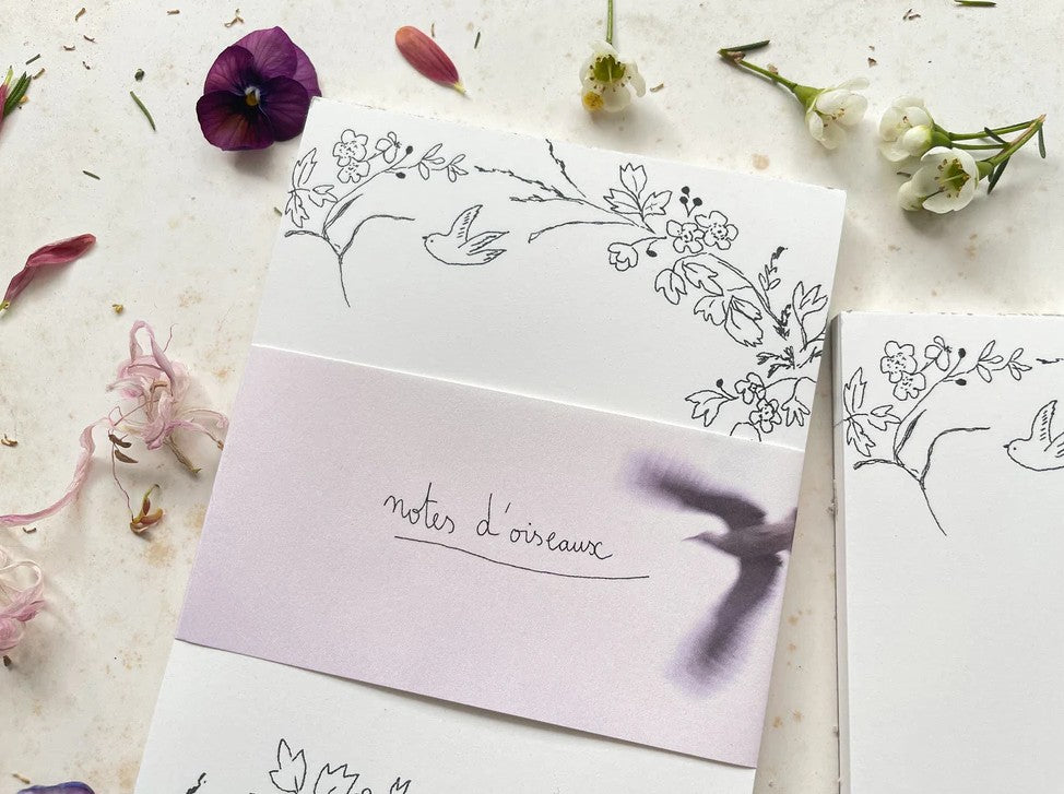 Papillonnage - bloc-notes - Notes d'oiseaux