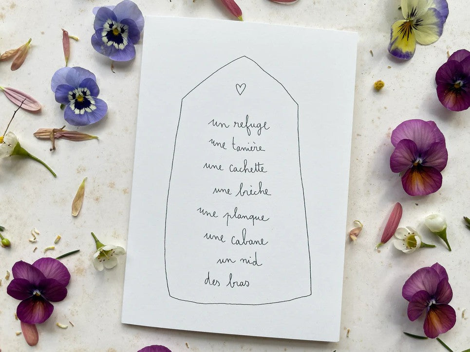Carte Postale Double - Refuge