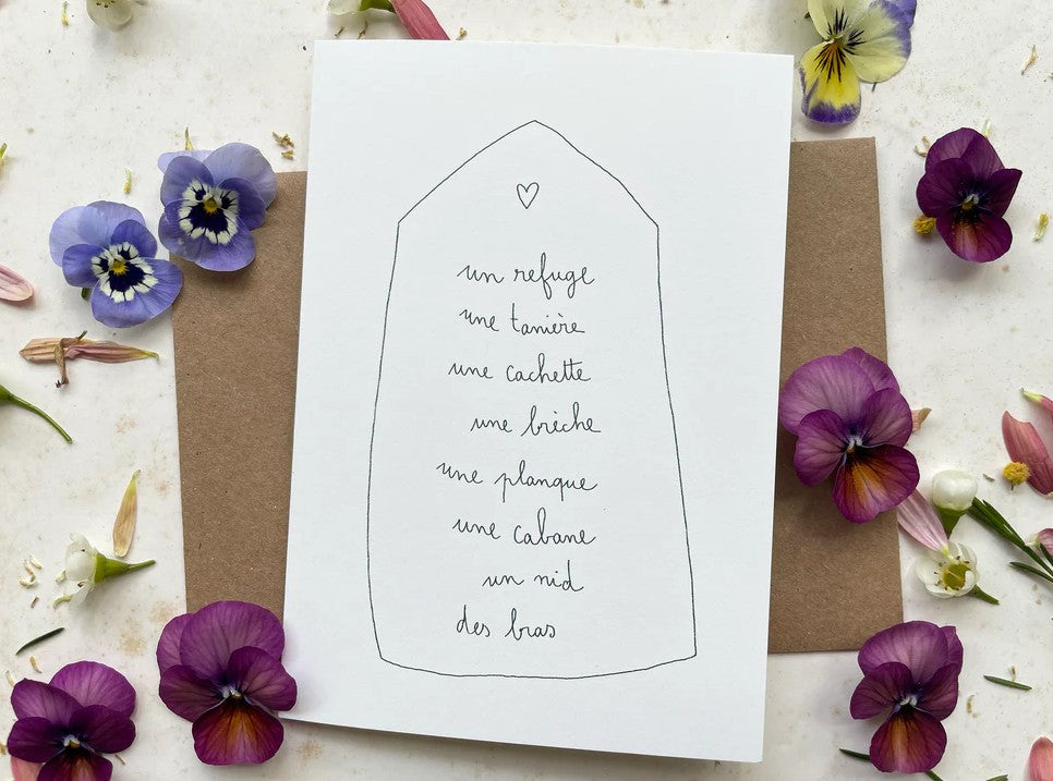 Carte Postale Double - Refuge