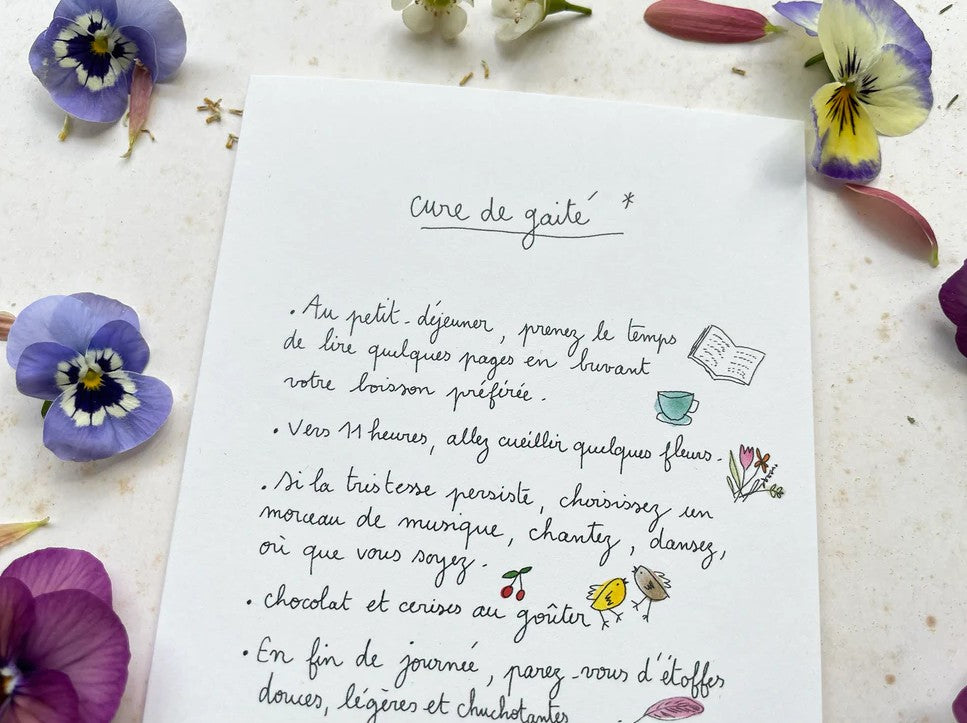 Carte Postale Double - Cure de gaité