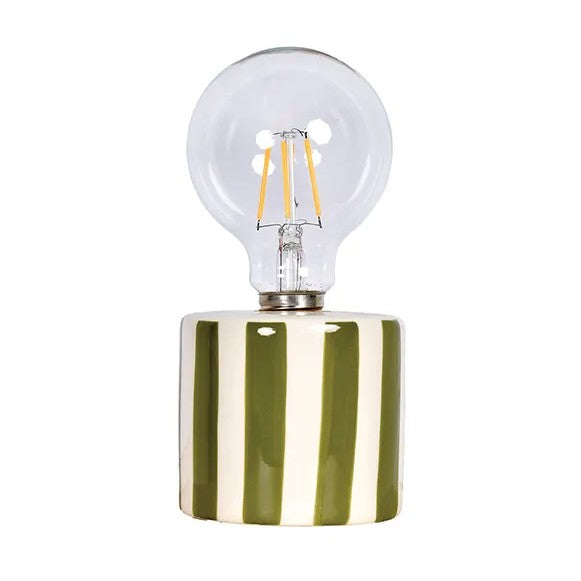 Lampe rayée - Kaki