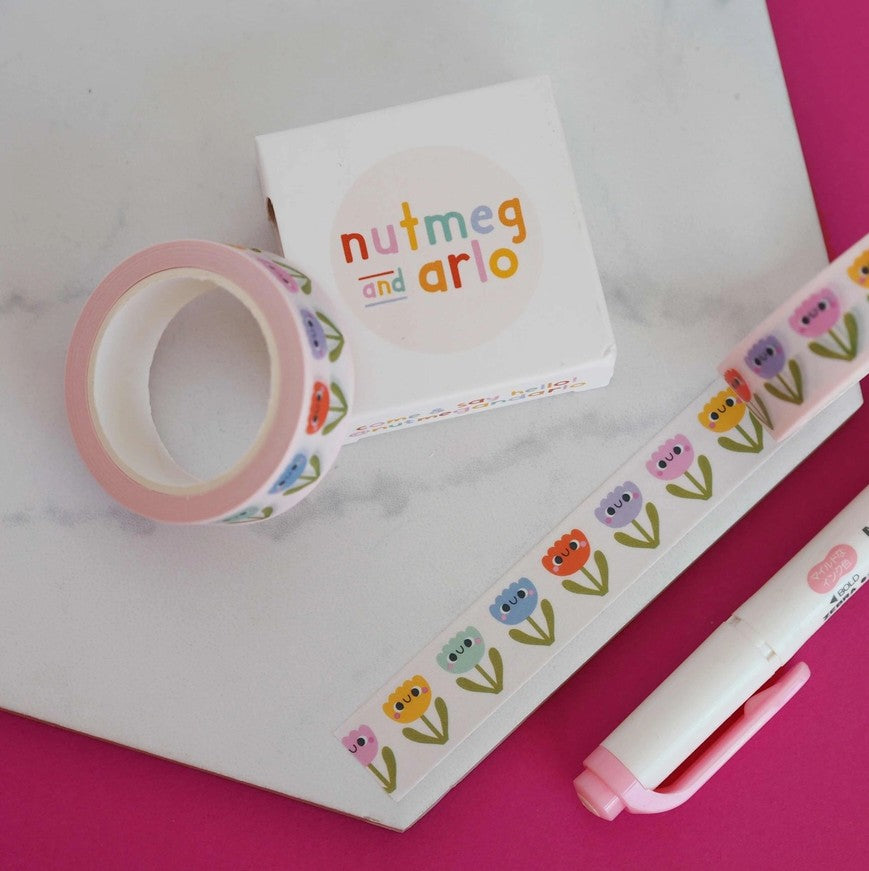 Masking Tape - Happy flowers