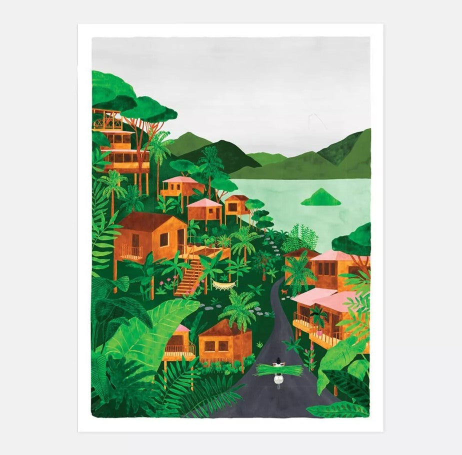 Affiche décorative - Medium - Lodges - 30x40 cm