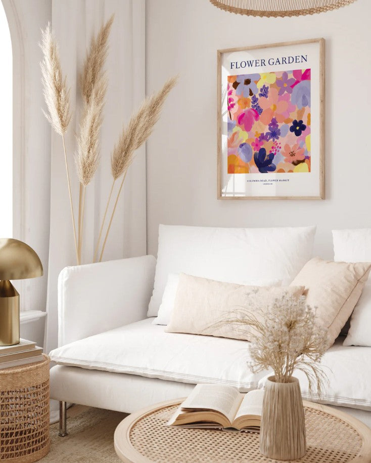 Affiche décorative - Large - Flower Garden - 50x70 cm