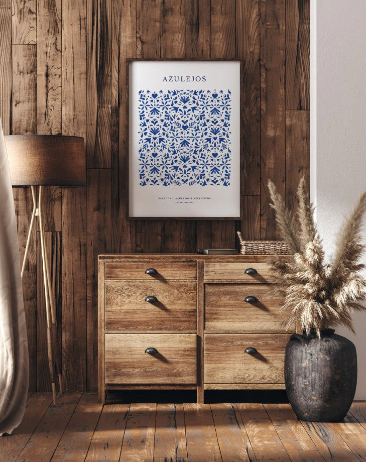 Affiche décorative - Medium - Azulejos - 30x40 cm