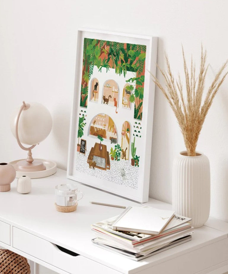Affiche décorative - Large - Cat's bar - 50x70 cm
