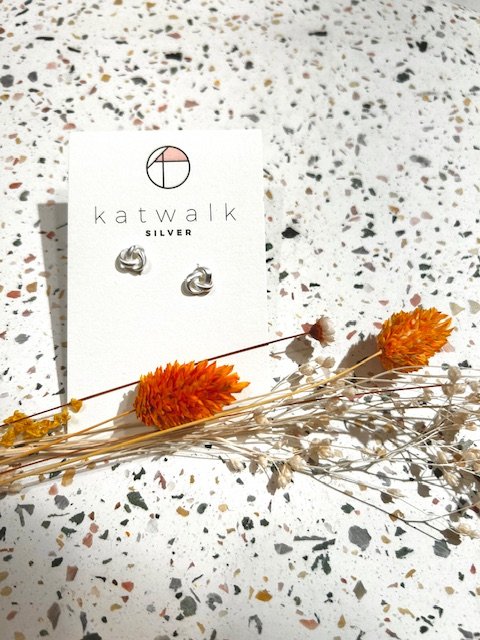 Boucles d'oreilles - argent - noeud infini