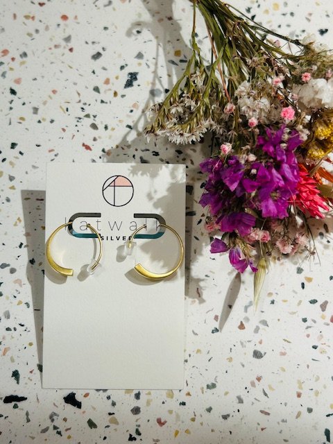Boucles d'oreilles - or -  créole décroissante