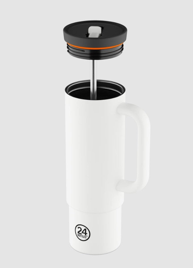 Straw Cup 800  Ice White