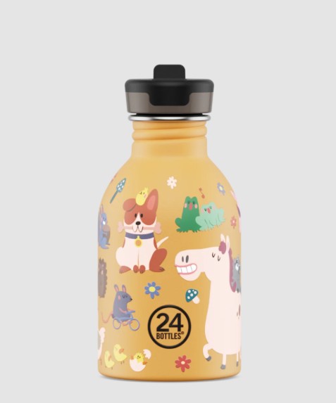 Urban kids bottle 250 ml Farm Friends AVEC PAILLE