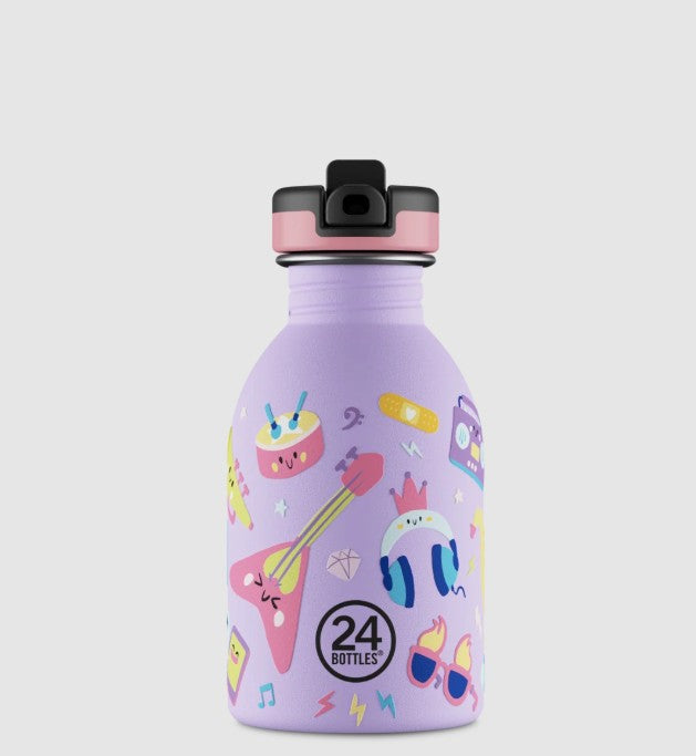 Urban kids bottle 250 ml Music Friends AVEC PAILLE