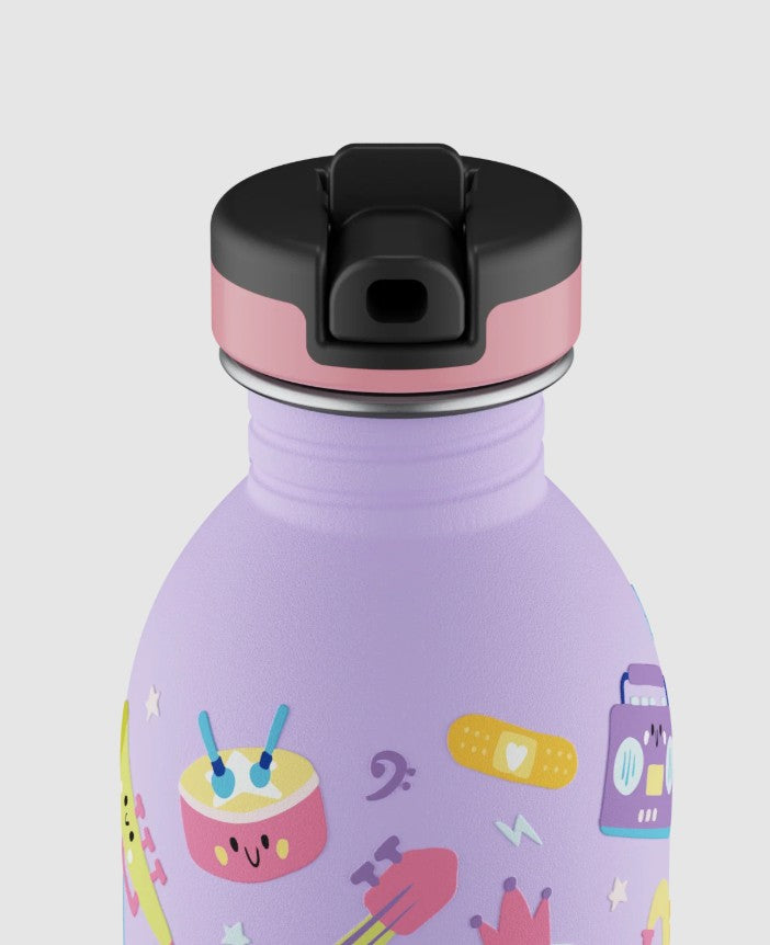 Urban kids bottle 250 ml Music Friends AVEC PAILLE