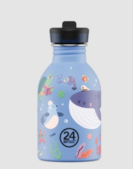 Urban kids bottle 250 ml Ocean Friends AVEC PAILLE