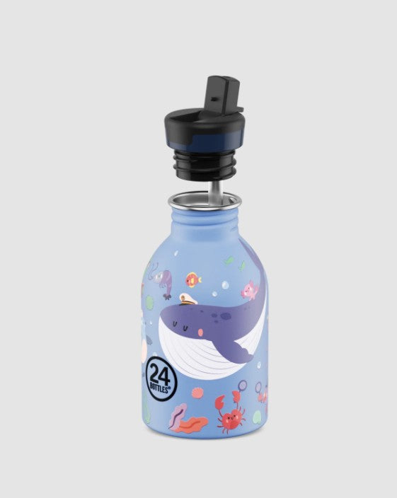 Urban kids bottle 250 ml Ocean Friends AVEC PAILLE