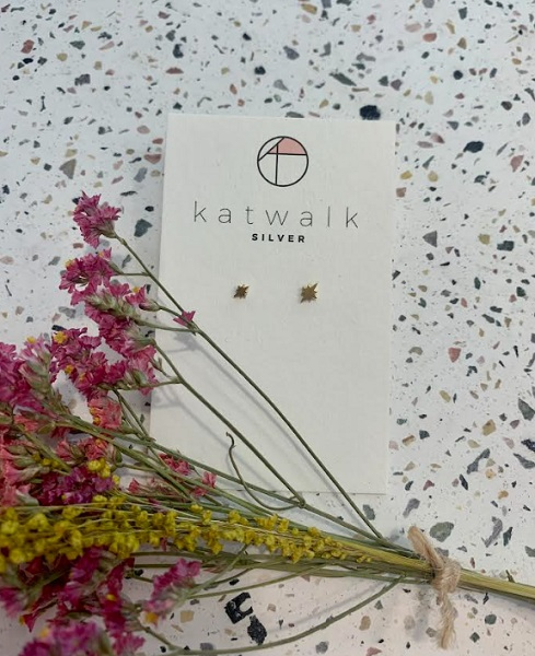 Boucles d'oreilles asymétriques - or - étincelle