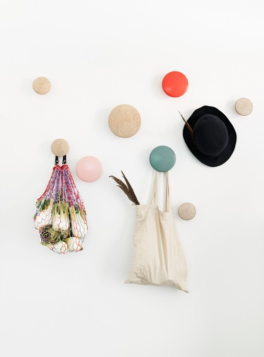 patère The dots – 1 pièce M oak - Ø 13 cm