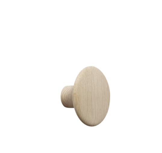 patère The dots – 1 pièce S oak - Ø 9 cm